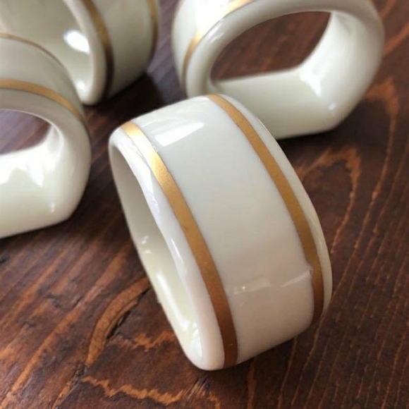 Napkin Rings, Vintage Gorham Porcelain   Rare find - Picture 3 of 7